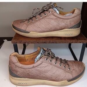 ECCO YAK Leather Waterproof Spikeless Golf Shoes Mens Size 43 EU 9.5-10 US